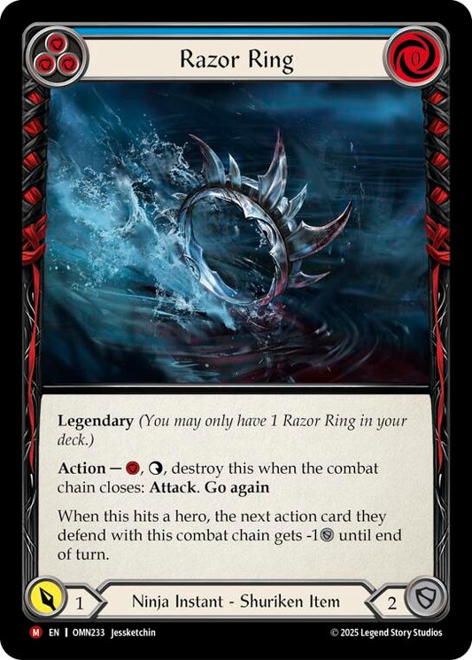 Image for Razor Ring (Blue) (OMN233) (Omens of the Third Age) (OMN) - Flesh and Blood TCG