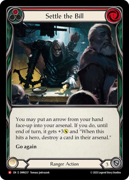 Image for Settle The Bill (Red) (OMN237) (Omens of the Third Age) (OMN) - Flesh and Blood TCG
