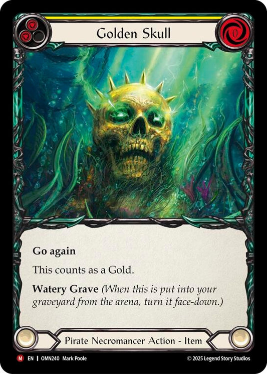 Image for Golden Skull (Yellow) (OMN240) (Omens of the Third Age) (OMN) - Flesh and Blood TCG