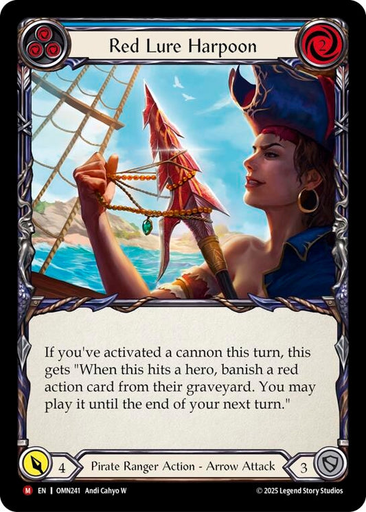 Image for Red Lure Harpoon (Blue) (OMN241) (Omens of the Third Age) (OMN) - Flesh and Blood TCG