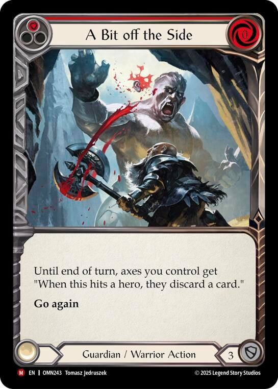 Image for A Bit Off The Side (Red) (OMN243) (Omens of the Third Age) (OMN) - Flesh and Blood TCG