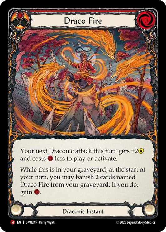 Image for Draco Fire (Red) (OMN245) (Omens of the Third Age) (OMN) - Flesh and Blood TCG