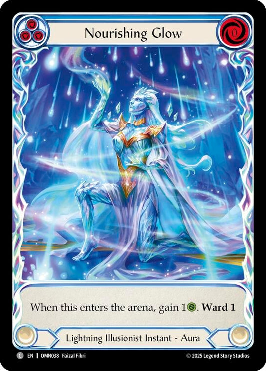 Image for Nourishing Glow (Blue) (Extended Art) (OMN038) (Omens of the Third Age) (OMN) - Flesh and Blood TCG