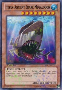 Image for Hyper-Ancient Shark Megalodon (Mosaic Rare) (BP02-EN121) (Battle Pack 2: War of the Giants) - YuGiOh