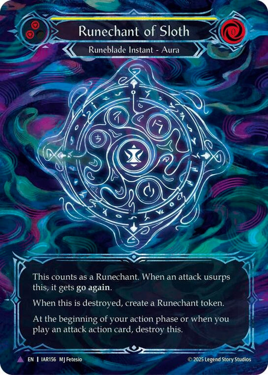 Image for Runechant of Sloth (Yellow)(Marvel) (IAR156-MV) (Omens of the Third Age) (OMN) - Flesh and Blood TCG