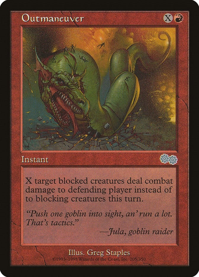 Image for Outmaneuver (205) (Urza's Saga) - Magic: The Gathering