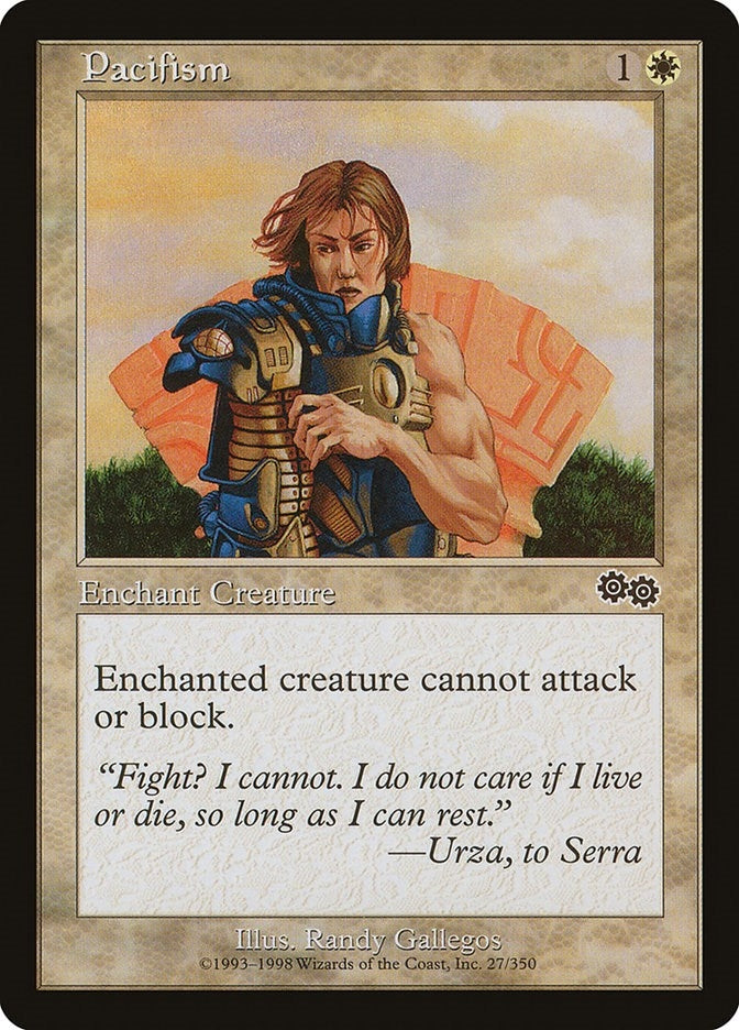 Image for Pacifism (27) (Urza's Saga) - Magic: The Gathering