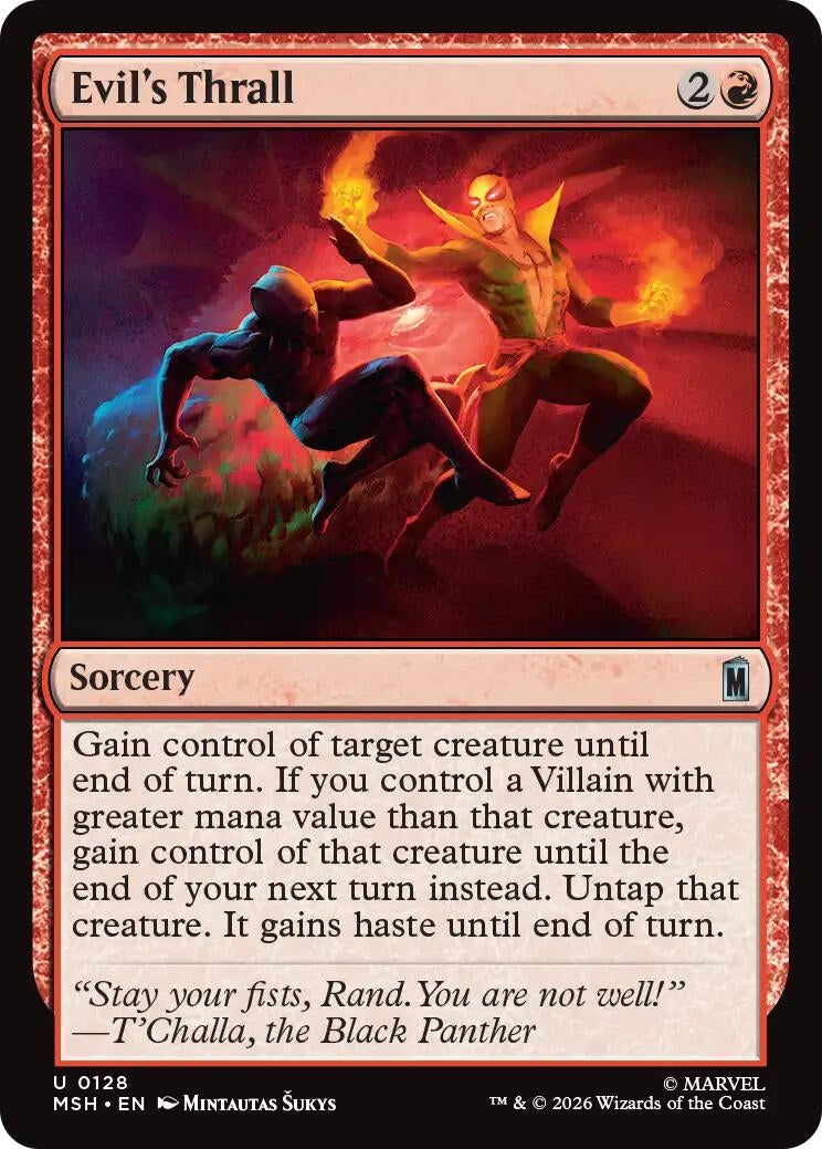Image for Evil's Thrall (128) (Marvel Super Heroes) - Magic: The Gathering