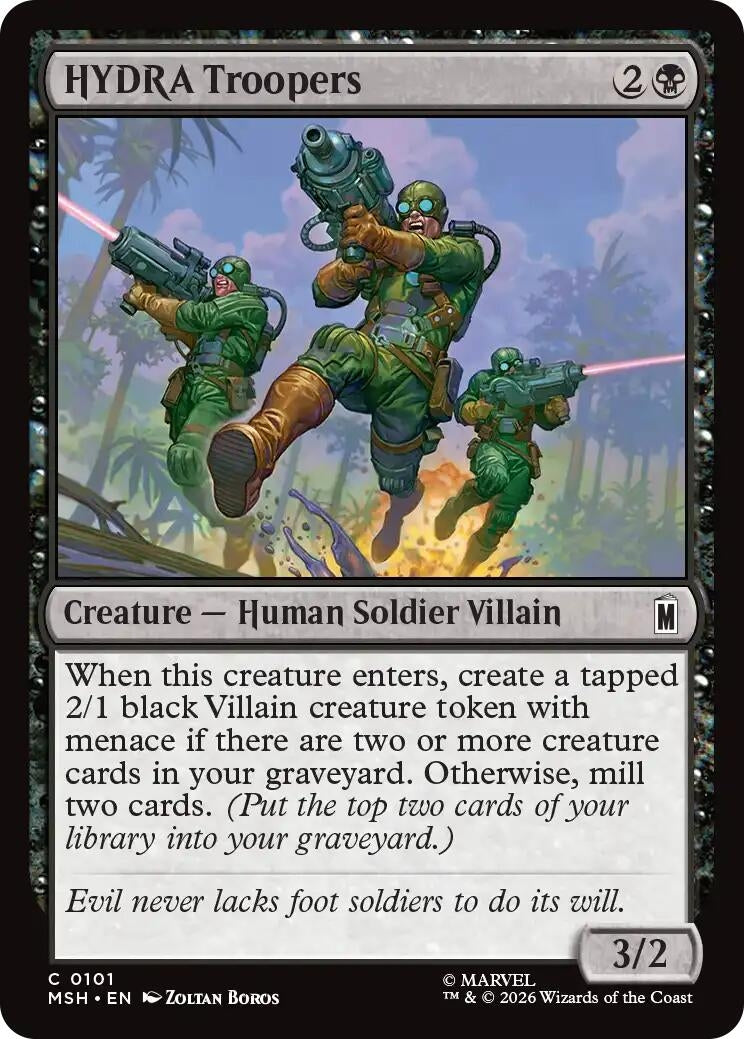Image for HYDRA Troopers (101) (Marvel Super Heroes) - Magic: The Gathering