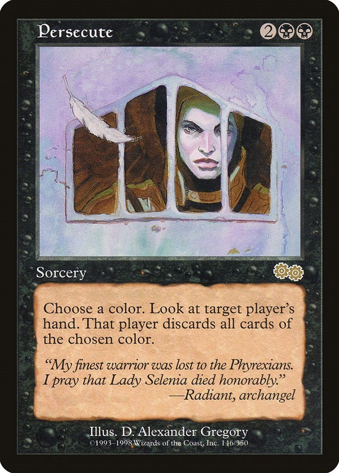 Image for Persecute (146) (Urza's Saga) - Magic: The Gathering