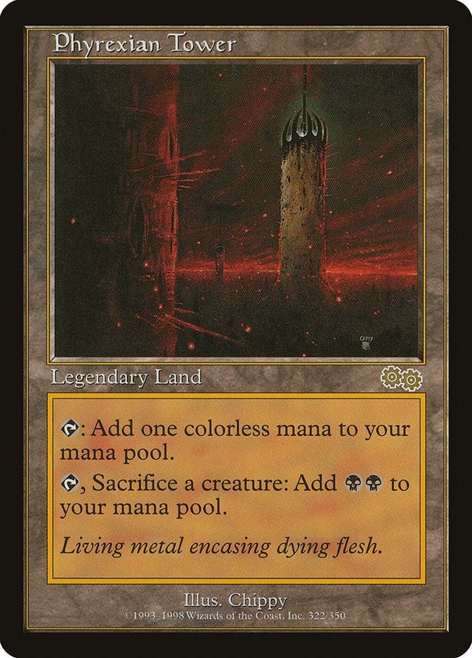 Image for Phyrexian Tower (322) (Urza's Saga) - Magic: The Gathering