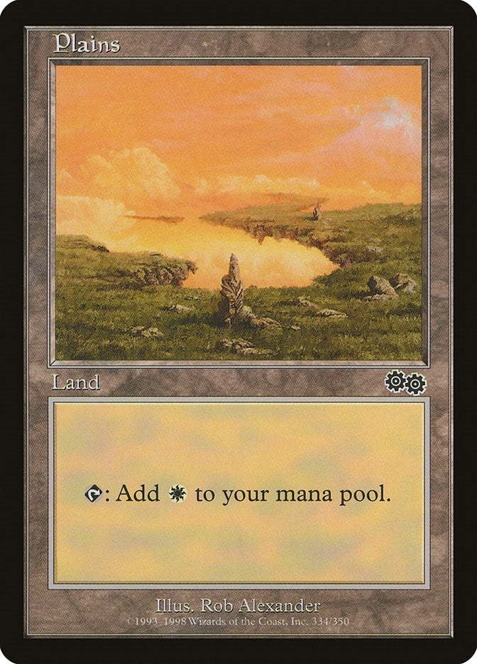 Image for Plains (334) (334) (Urza's Saga) - Magic: The Gathering