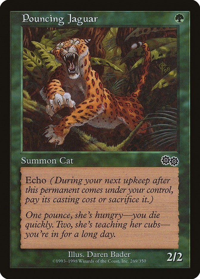 Image for Pouncing Jaguar (269) (Urza's Saga) - Magic: The Gathering