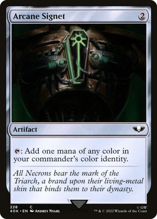 Arcane Signet (228) (40K-228) - Warhammer 40,000 Commander