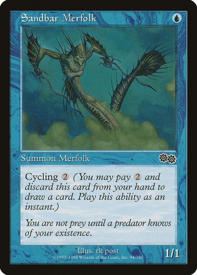 Image for Sandbar Merfolk (94) (Urza's Saga) - Magic: The Gathering