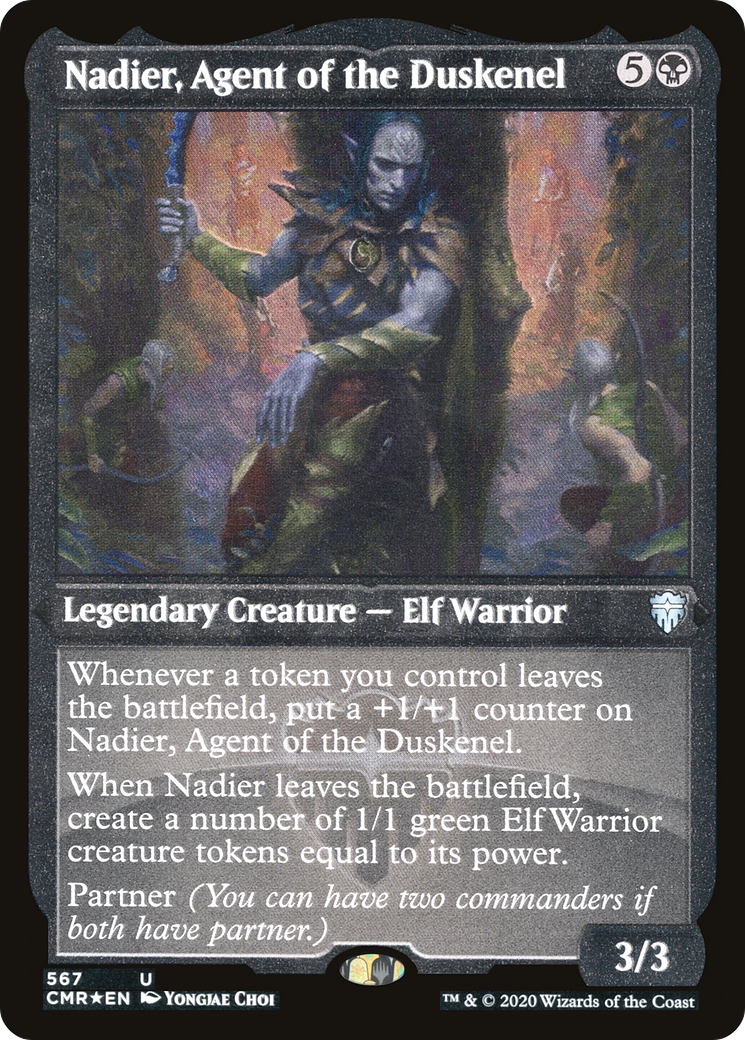 Nadier, Agent of the Duskenel (Foil Etched) (CMR-567) - Commander Legends Foil