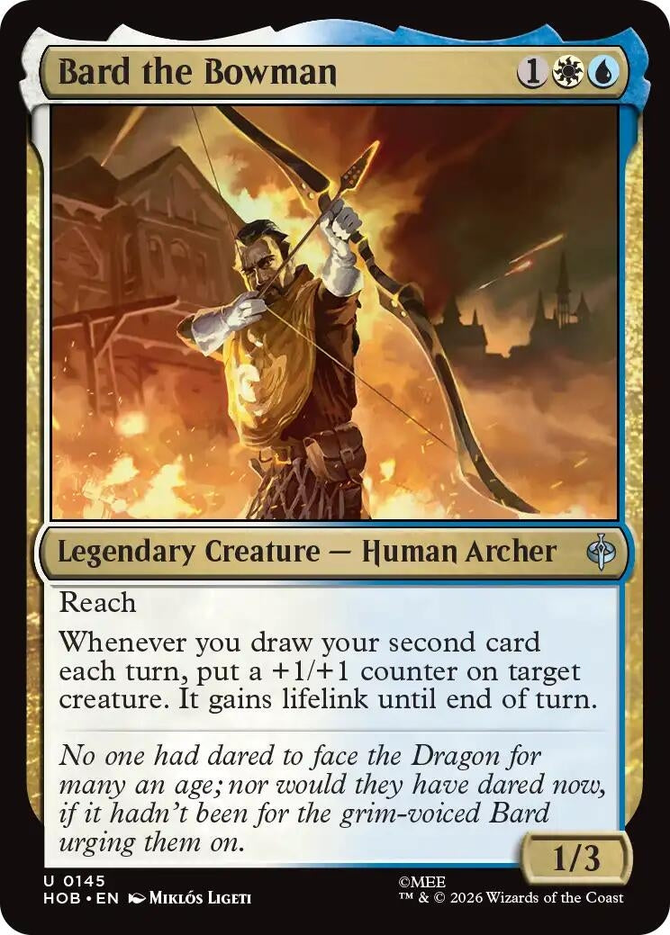Image for Bard the Bowman (145) (The Hobbit) (HOB) - Magic: The Gathering