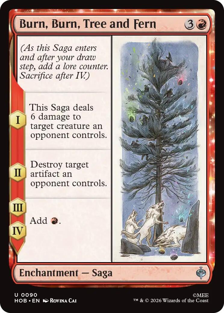 Image for Burn, Burn, Tree and Fern (90) (The Hobbit) (HOB) - Magic: The Gathering