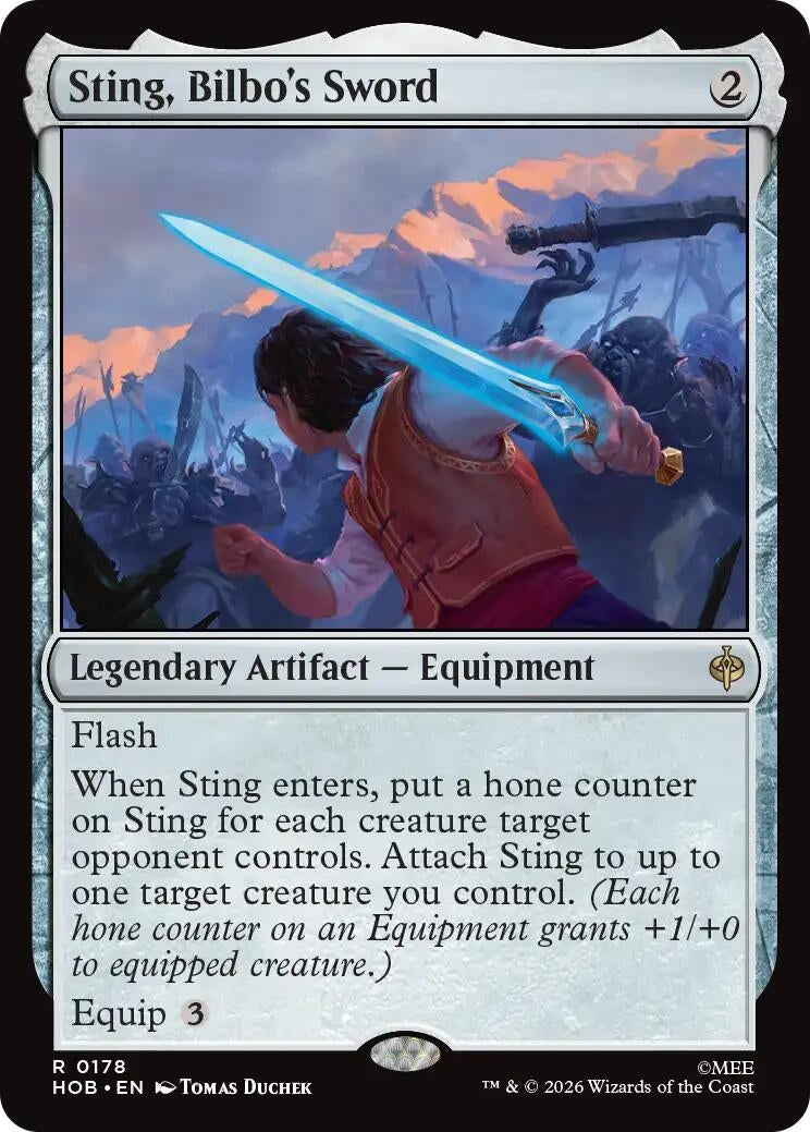 Image for Sting, Bilbo's Sword (178) (The Hobbit) (HOB) - Magic: The Gathering