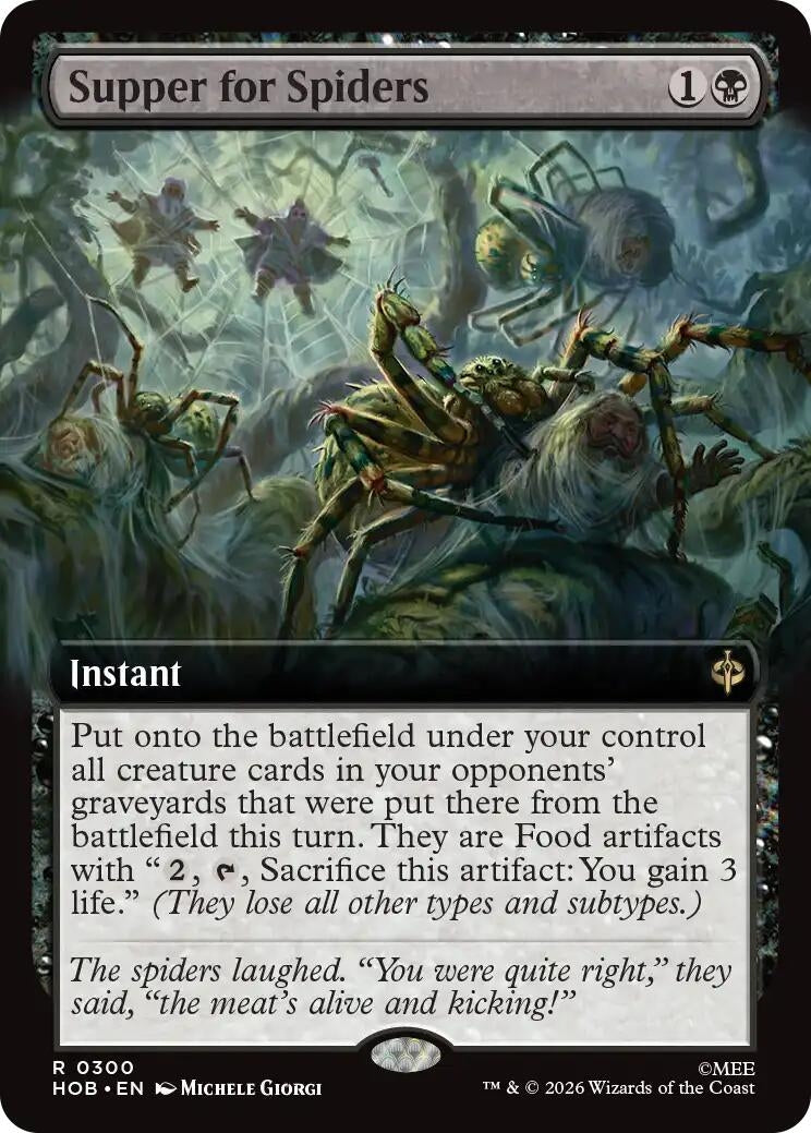 Image for Supper for Spiders (Extended Art) (300) (The Hobbit) (HOB) - Magic: The Gathering