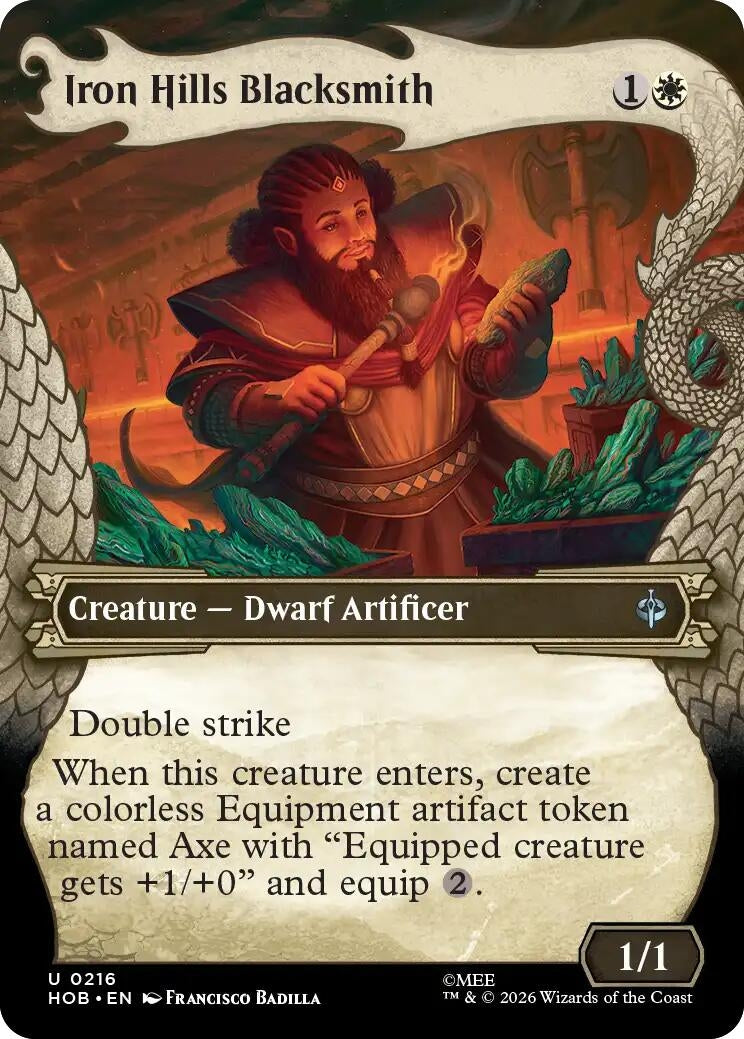 Image for Iron Hills Blacksmith (Showcase) (216) (The Hobbit) (HOB) - Magic: The Gathering