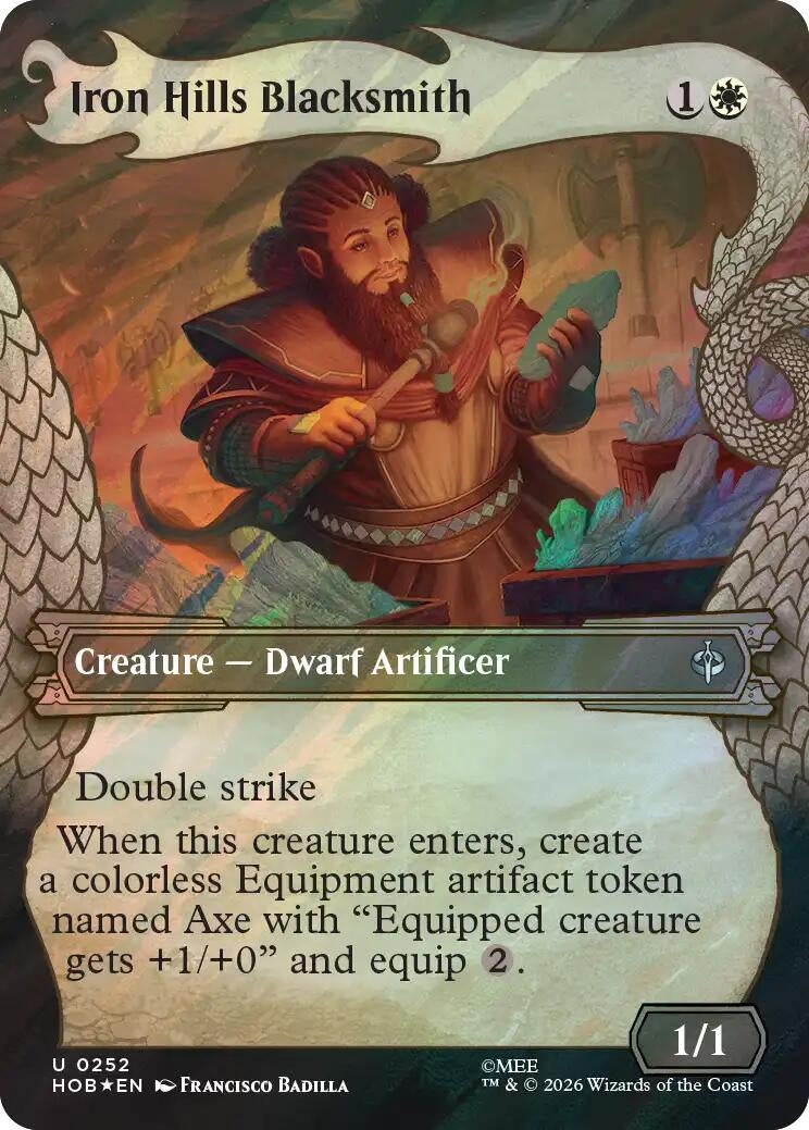 Image for Iron Hills Blacksmith (Showcase) (Surge Foil) (252) (The Hobbit) (HOB) - Magic: The Gathering