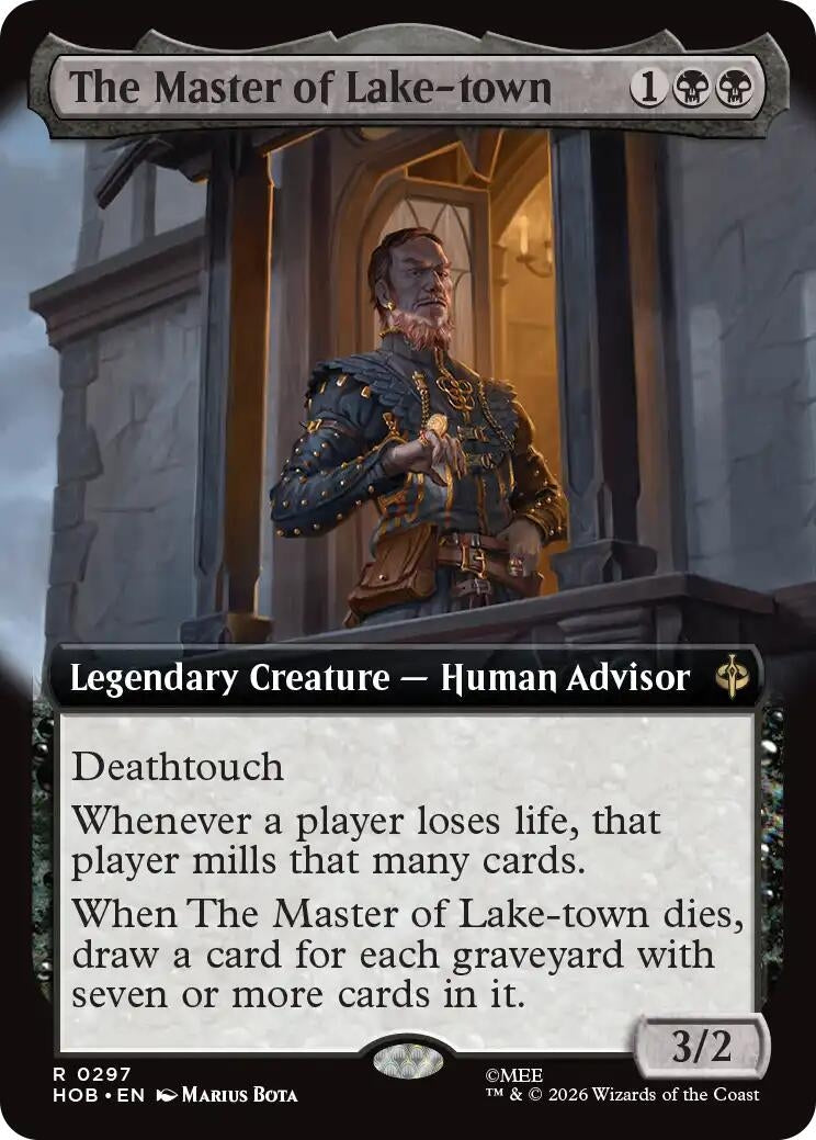 Image for The Master of Lake-town (Extended Art) (297) (The Hobbit) (HOB) - Magic: The Gathering
