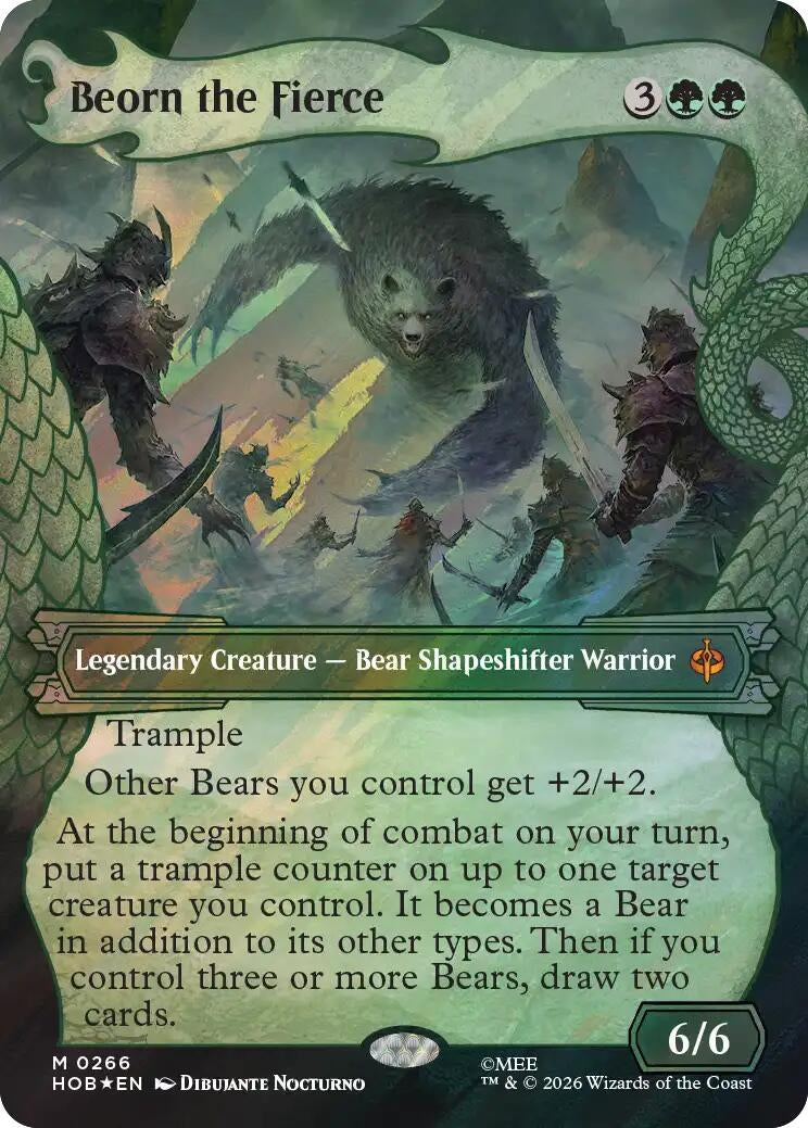 Image for Beorn the Fierce (Showcase) (Surge Foil) (266) (The Hobbit) (HOB) - Magic: The Gathering