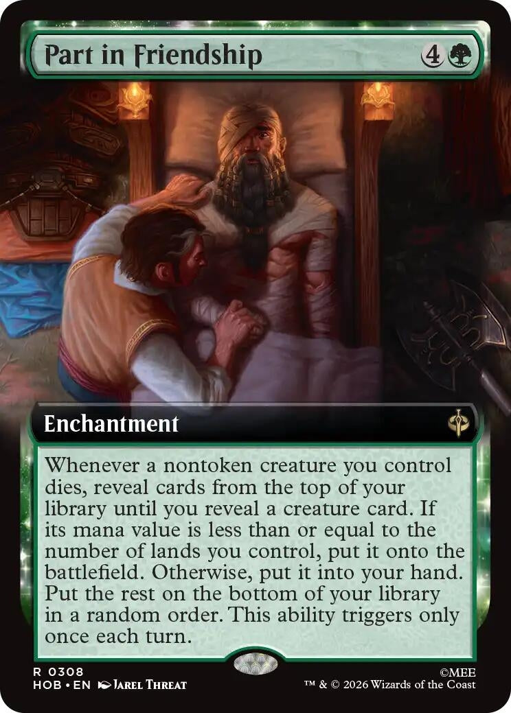 Image for Part in Friendship (Extended Art) (308) (The Hobbit) (HOB) - Magic: The Gathering