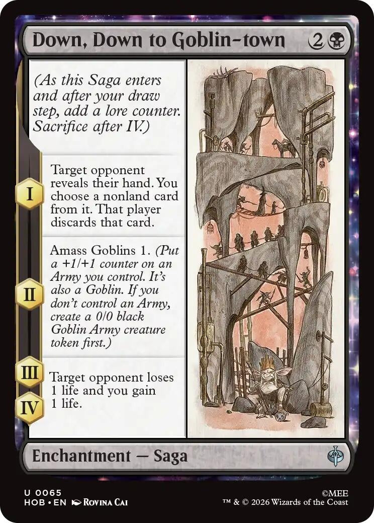 Image for Down, Down to Goblin-town (65) (The Hobbit) (HOB) - Magic: The Gathering