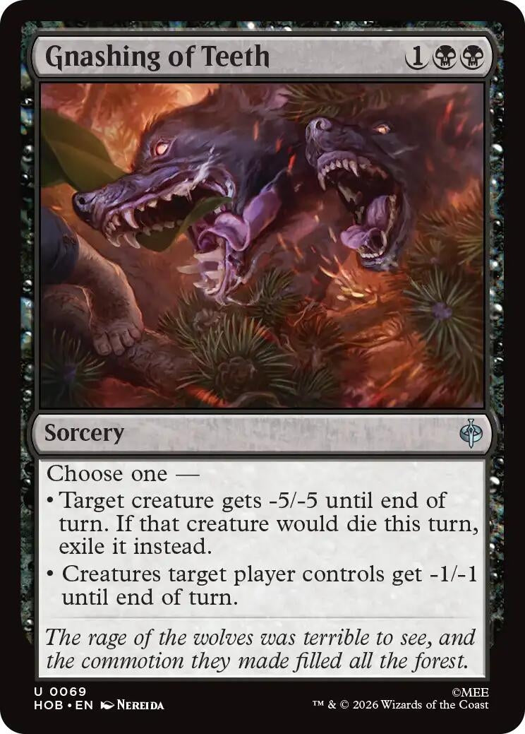 Image for Gnashing of Teeth (69) (The Hobbit) (HOB) - Magic: The Gathering