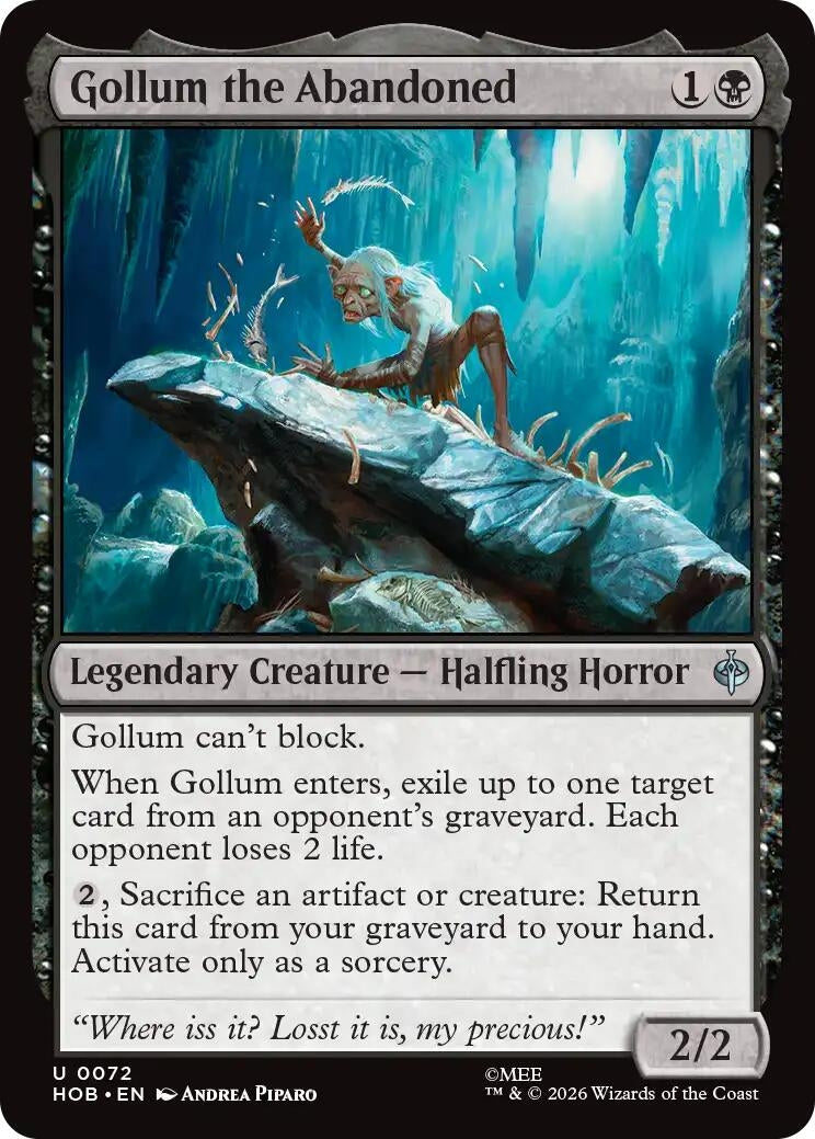 Image for Gollum the Abandoned (72) (The Hobbit) (HOB) - Magic: The Gathering
