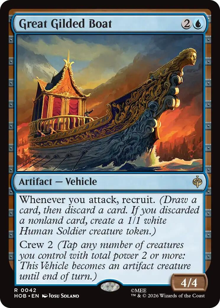 Image for Great Gilded Boat (42) (The Hobbit) (HOB) - Magic: The Gathering