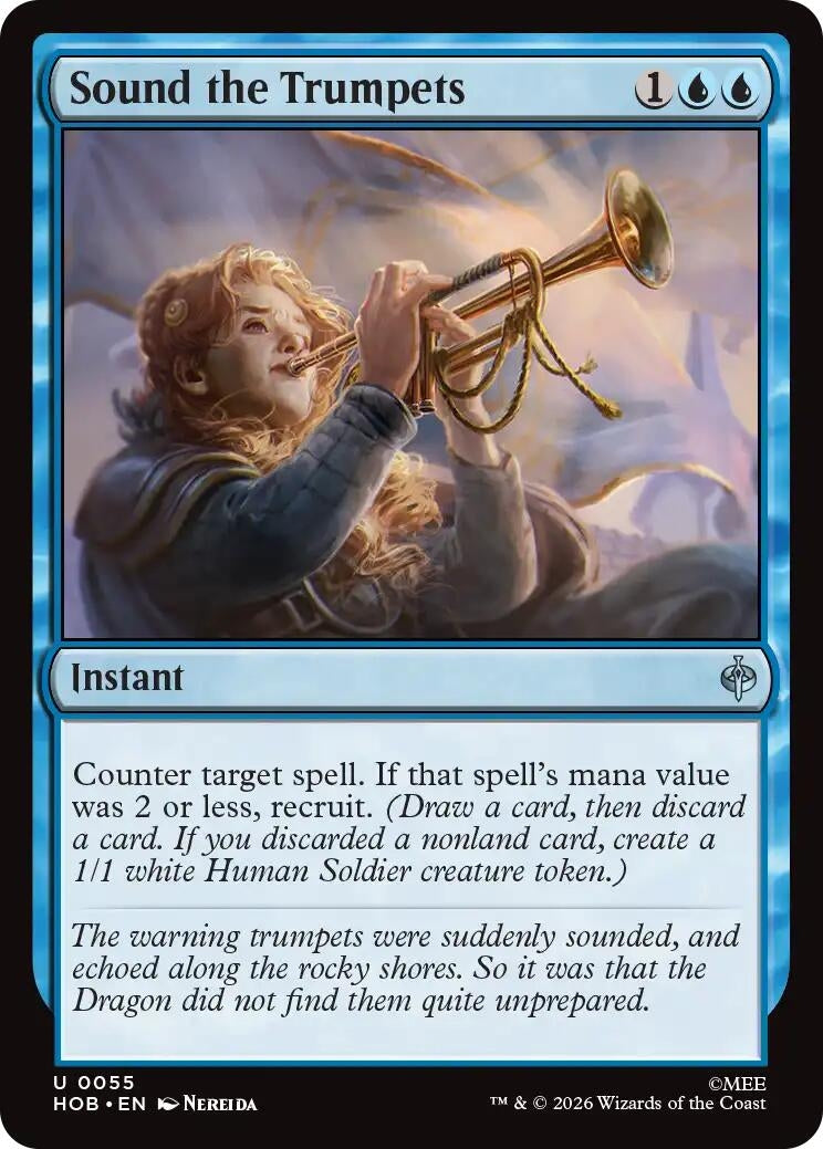 Image for Sound the Trumpets (55) (The Hobbit) (HOB) - Magic: The Gathering