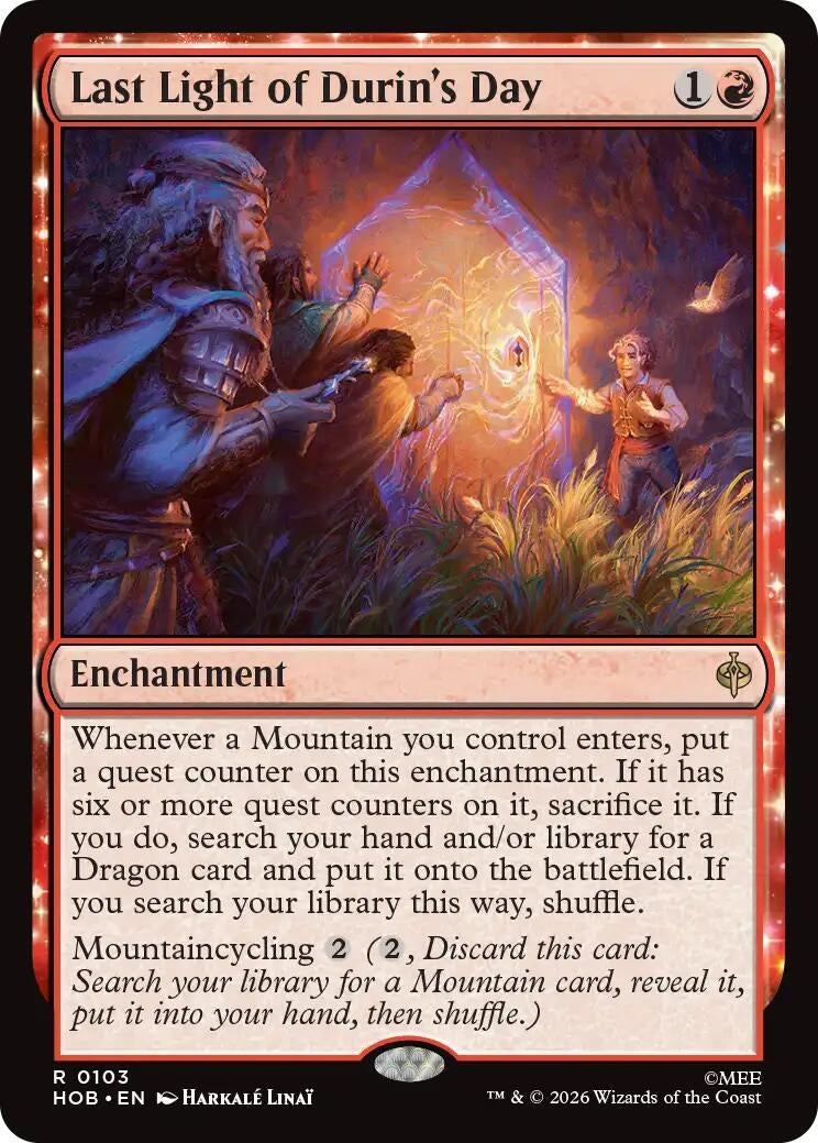 Image for Last Light of Durin's Day (103) (The Hobbit) (HOB) - Magic: The Gathering