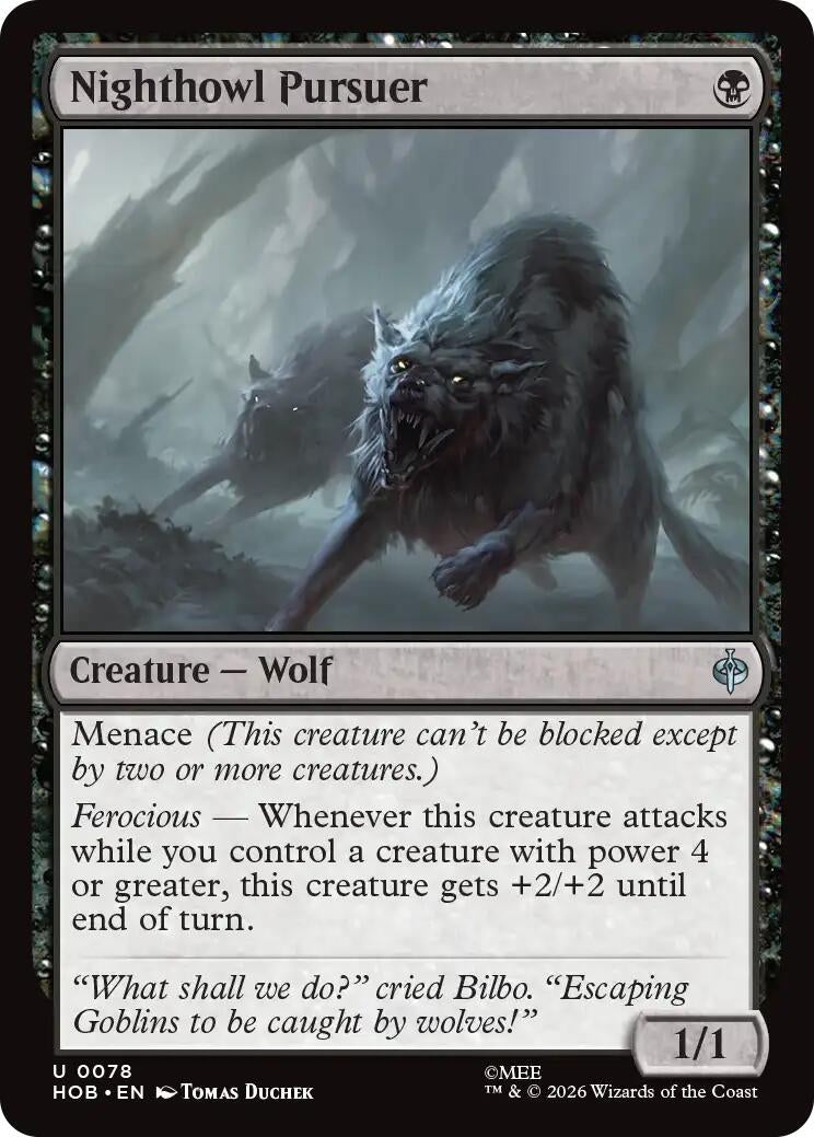 Image for Nighthowl Pursuer (78) (The Hobbit) (HOB) - Magic: The Gathering