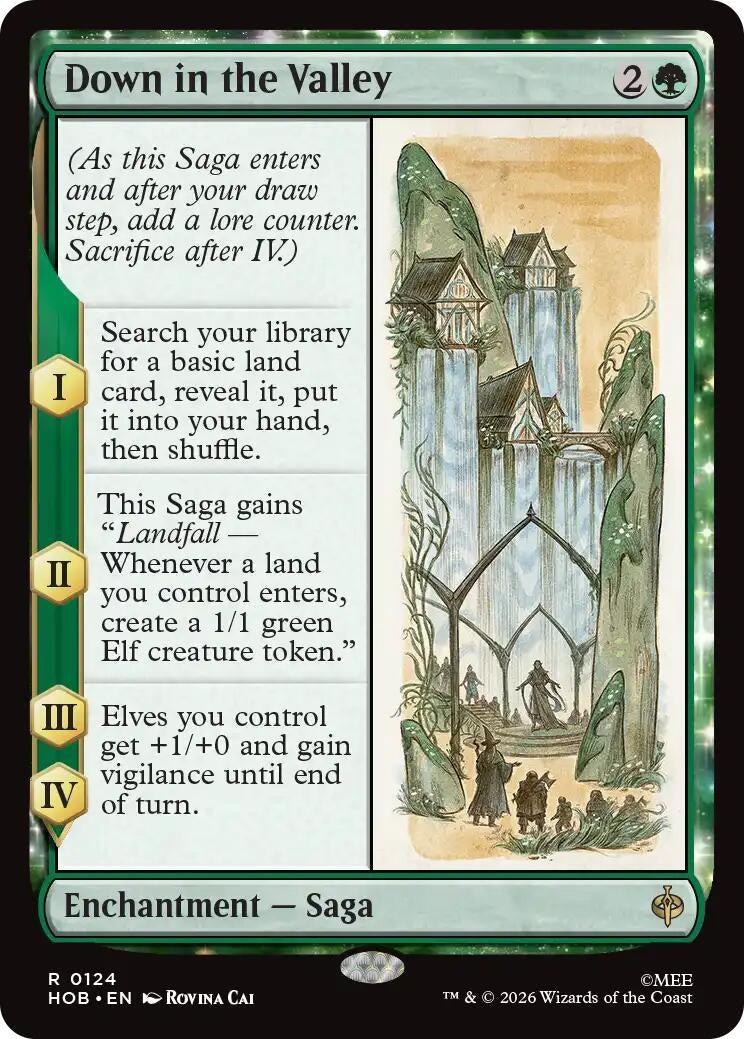 Image for Down in the Valley (124) (The Hobbit) (HOB) - Magic: The Gathering