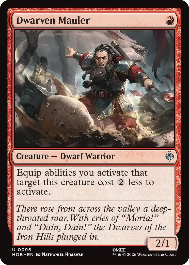 Image for Dwarven Mauler (95) (The Hobbit) (HOB) - Magic: The Gathering