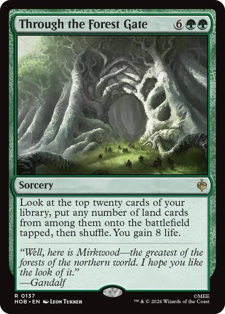 Image for Through the Forest Gate (137) (The Hobbit) (HOB) - Magic: The Gathering