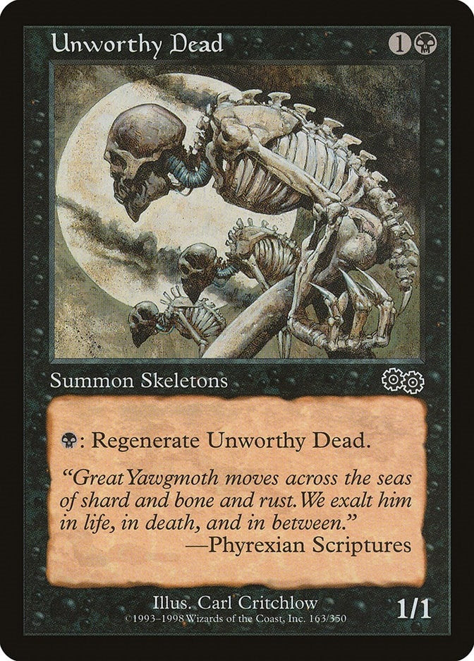 Image for Unworthy Dead (163) (Urza's Saga) - Magic: The Gathering