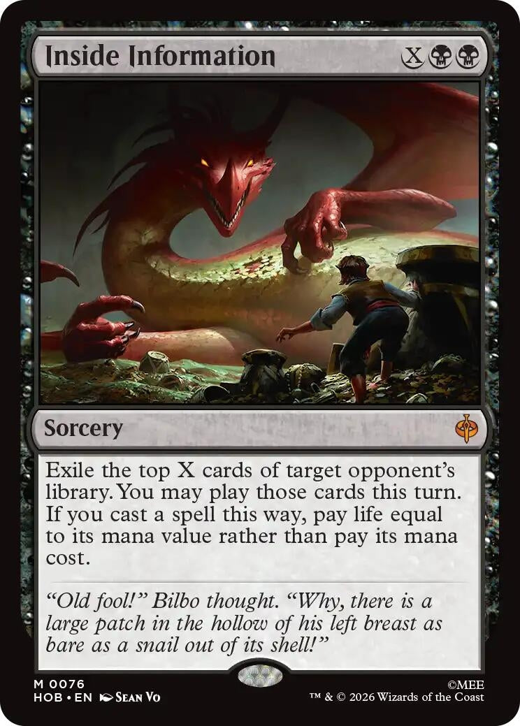 Image for Inside Information (76) (The Hobbit) (HOB) - Magic: The Gathering