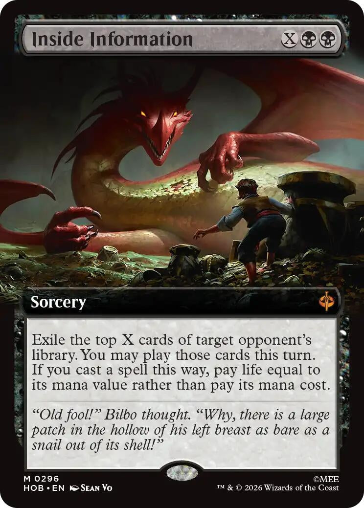 Image for Inside Information (Extended Art) (296) (The Hobbit) (HOB) - Magic: The Gathering