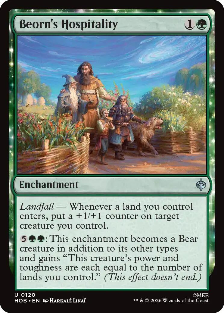 Image for Beorn's Hospitality (120) (The Hobbit) (HOB) - Magic: The Gathering