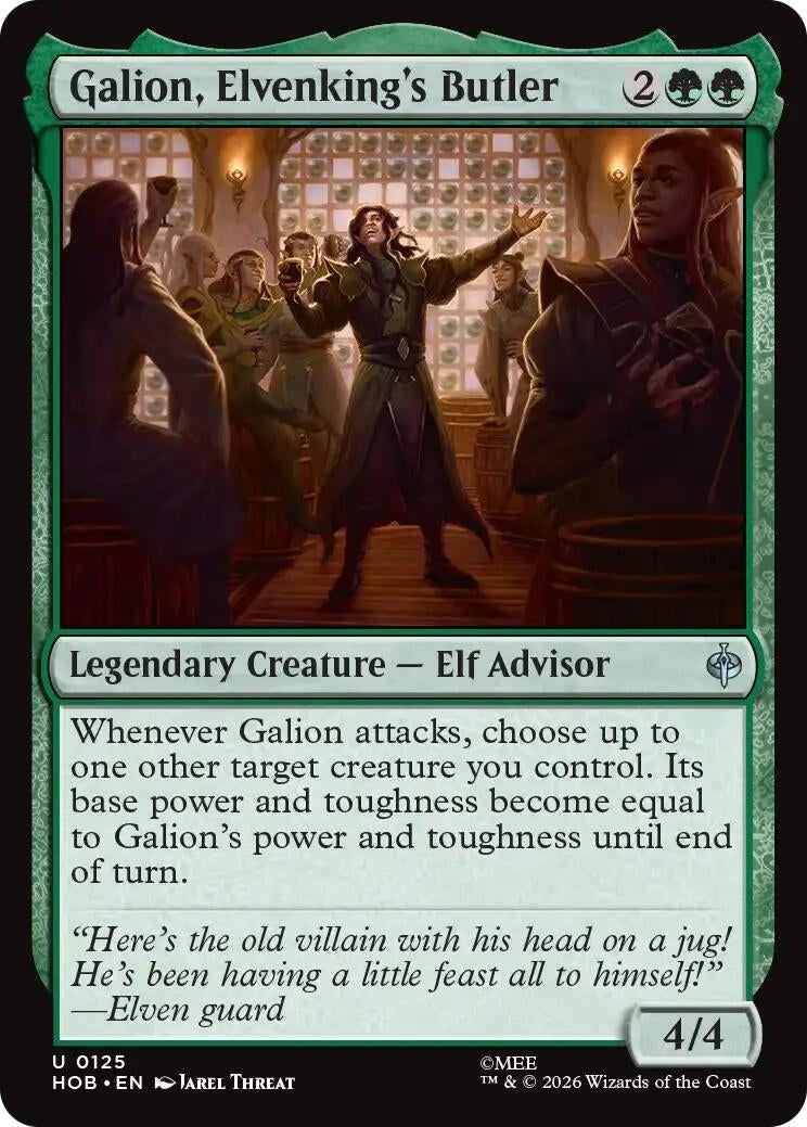 Image for Galion, Elvenking's Butler (125) (The Hobbit) (HOB) - Magic: The Gathering