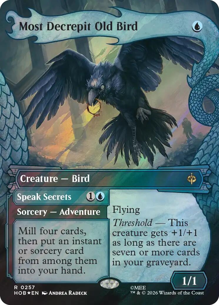 Image for Most Decrepit Old Bird (Showcase) (Surge Foil) (257) (The Hobbit) (HOB) - Magic: The Gathering