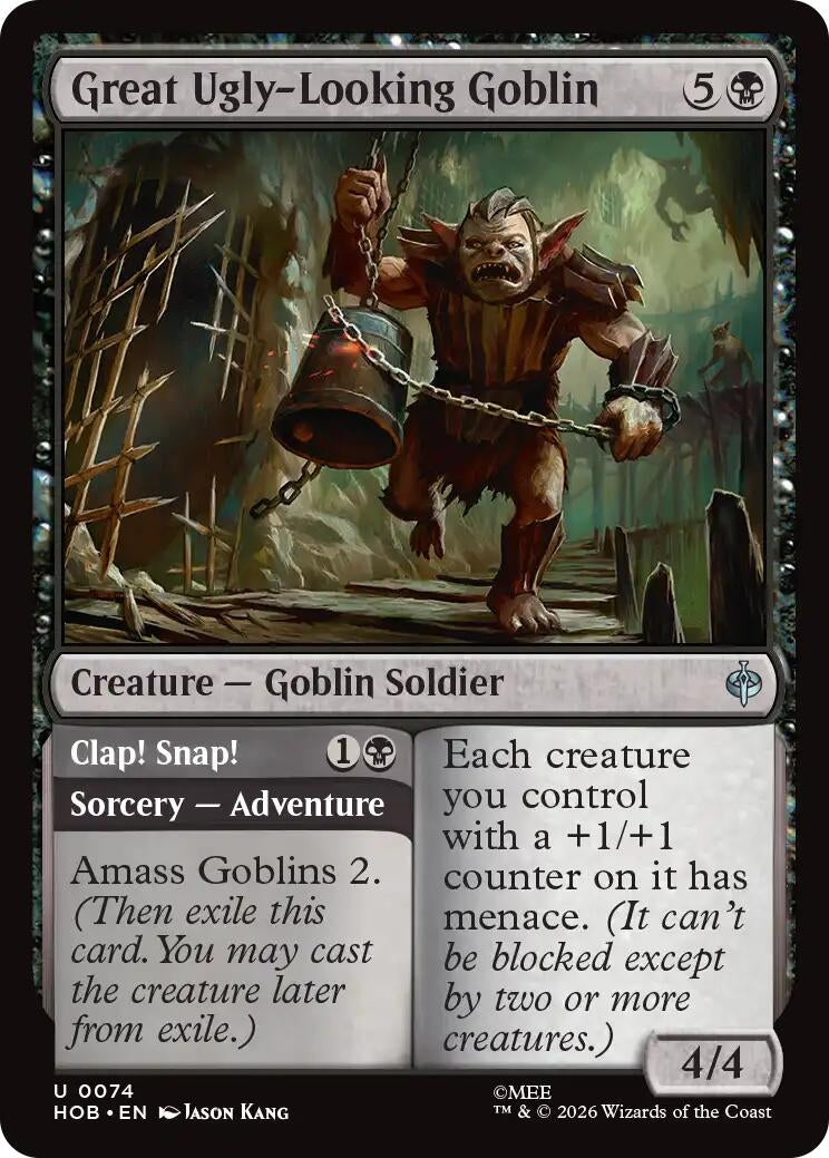 Image for Great Ugly-Looking Goblin (74) (The Hobbit) (HOB) - Magic: The Gathering