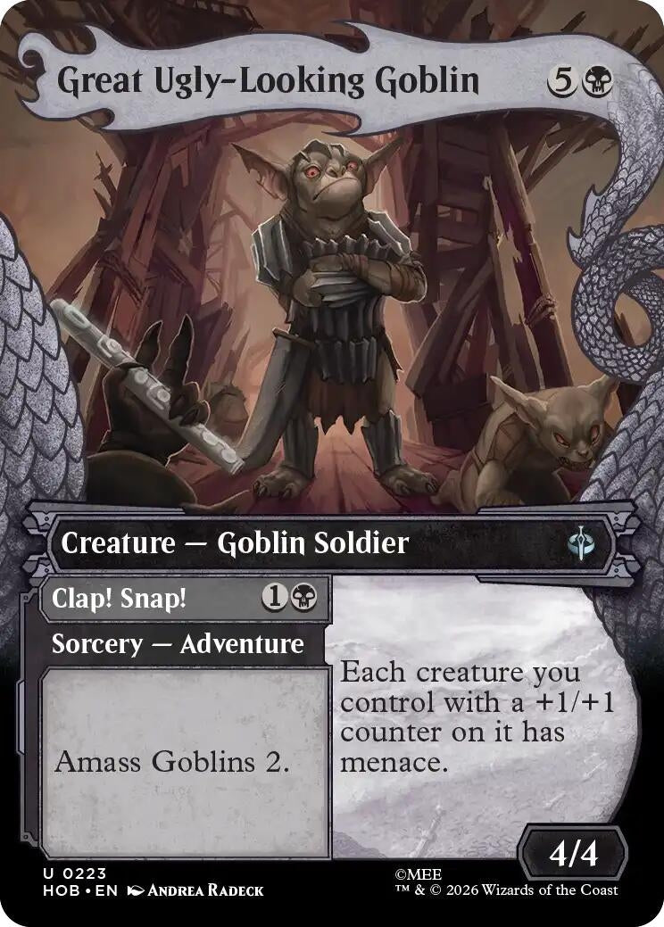 Image for Great Ugly-Looking Goblin (Showcase) (223) (The Hobbit) (HOB) - Magic: The Gathering
