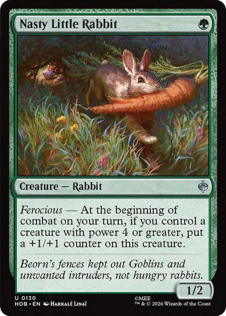 Image for Nasty Little Rabbit (130) (The Hobbit) (HOB) - Magic: The Gathering