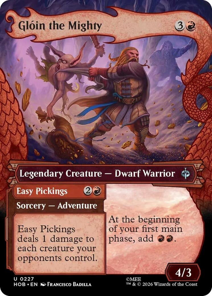 Image for Gloin the Mighty (Showcase) (227) (The Hobbit) (HOB) - Magic: The Gathering
