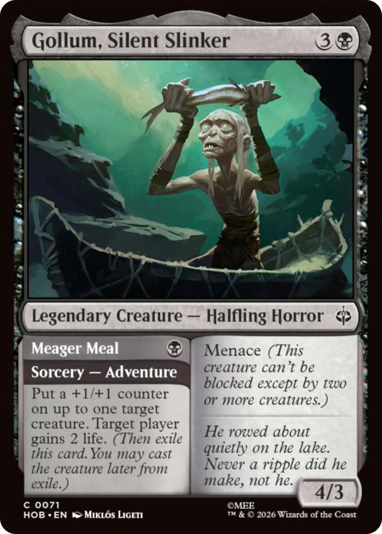 Image for Gollum, Silent Slinker (71) (The Hobbit) (HOB) - Magic: The Gathering
